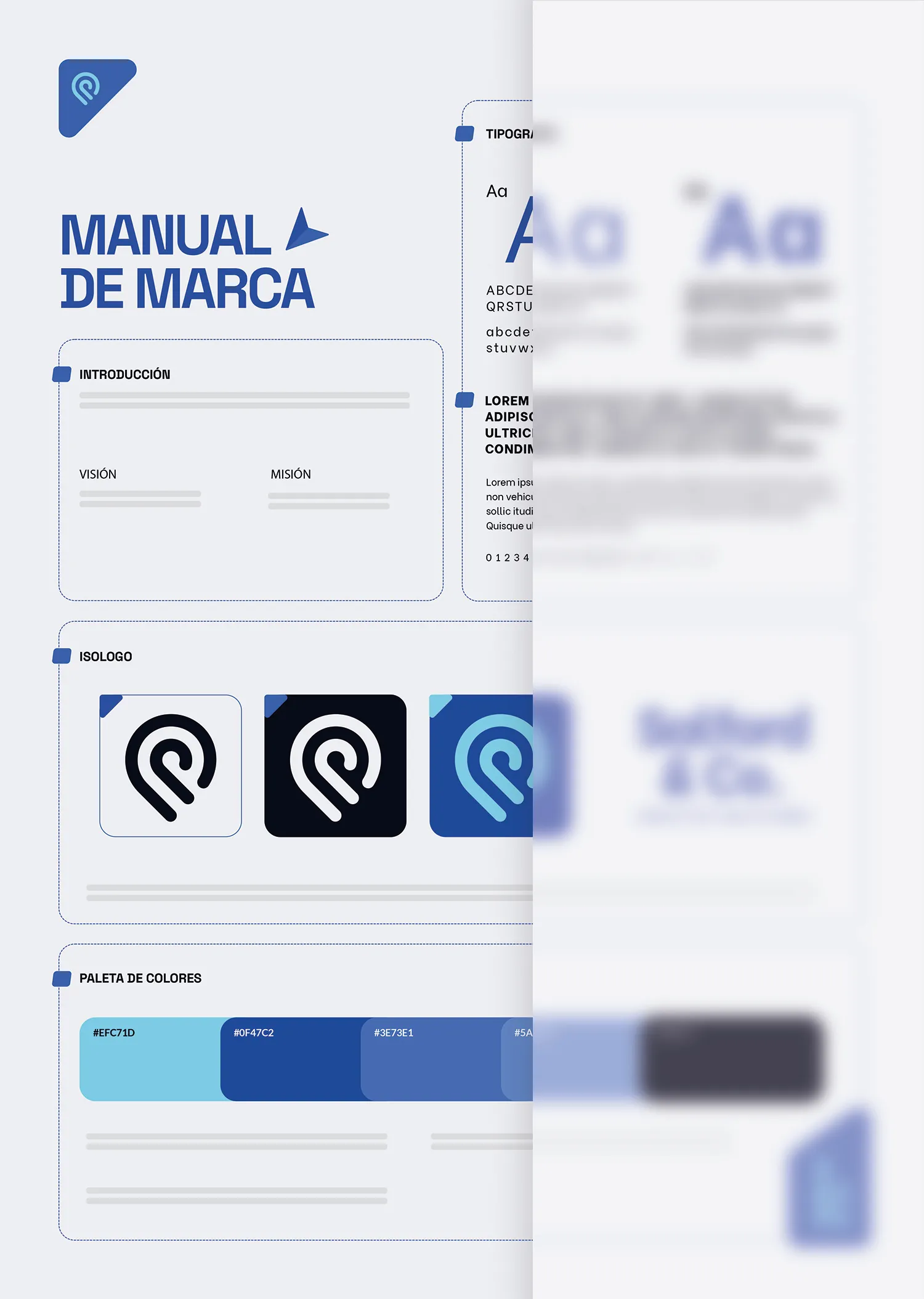 Ejemplo de brandbook y aplicaciones visuales